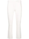 Max Mara Skinny Cropped Trousers In White