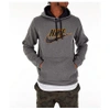 Nike Men's Sportswear Futura Logo Hoodie In Grey