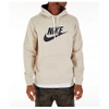 Nike Men's Hbr Fleece Hoodie, Brown