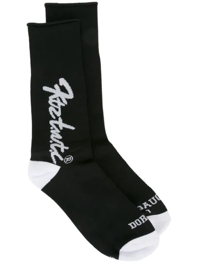 Ktz T.w.o.c Fine Knit Socks In Black