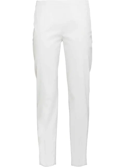 Prada Slim-fit Trousers In White