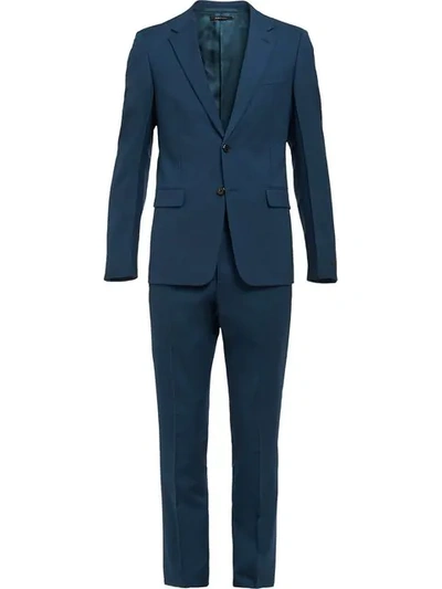 Prada Slim-fit Two Piece Suit In Blue