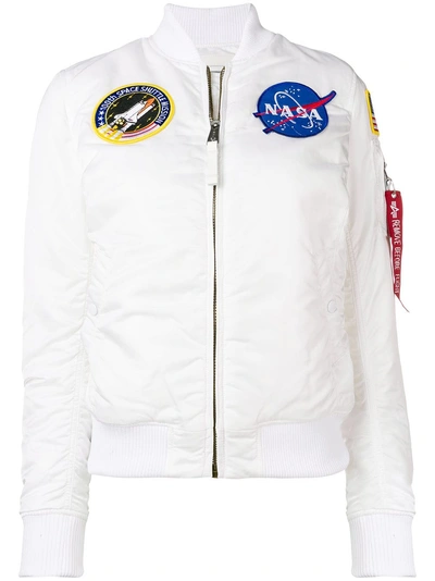 Alpha Industries Nasa Ma-1 Bomber Jacket - White