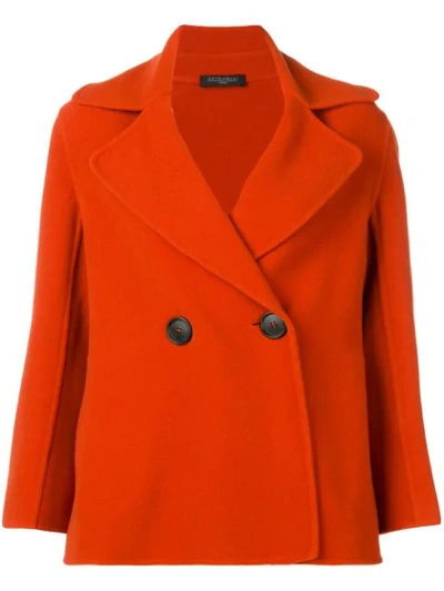 Antonelli Double Breasted Coat - Red