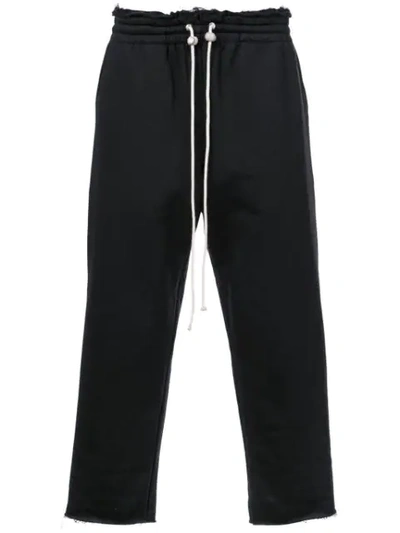 Camiel Fortgens Cropped Track Pants In Black