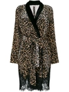 Gold Hawk Leopard Lace Trim Coat - Nude & Neutrals