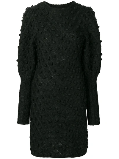 Zimmermann Chunky Knit Dress In Black