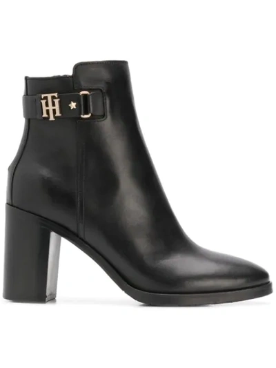 Tommy Hilfiger Ankle Length Boots In Black