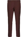 Prada Wool And Mohair Trousers - Red