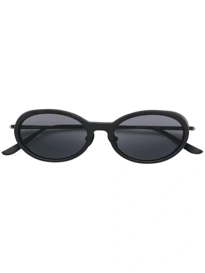 Self-portrait Oval Framed Sunglasses In Black