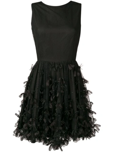 Blugirl Bow Front Flared Dress - Black