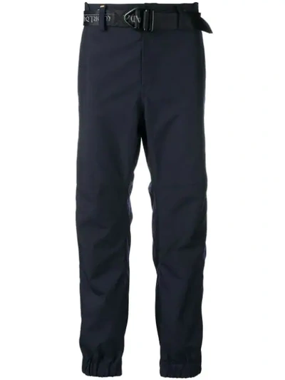 Sankuanz Belted Track Trousers In Blue