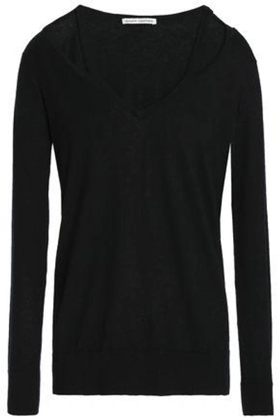 Autumn Cashmere Woman Cutout Cashmere Sweater Black