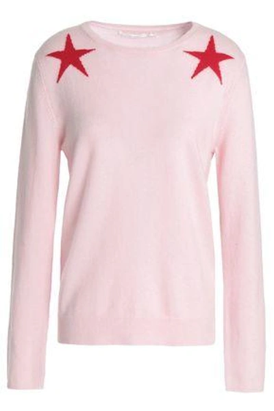 Chinti & Parker Chinti And Parker Woman Intarsia Wool And Cashmere-blend Sweater Baby Pink
