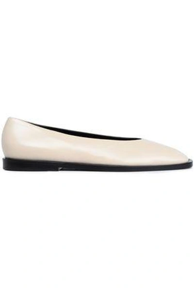 Marni Woman Leather Ballet Flats Ecru