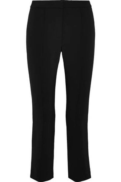 Adam Lippes Woman Cropped Cady Slim-leg Trousers Black