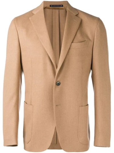 Bagnoli Sartoria Napoli Buttoned Suit Jacket - Neutrals