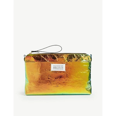 Maison Margiela Iridescent Foil Pouch In Multi