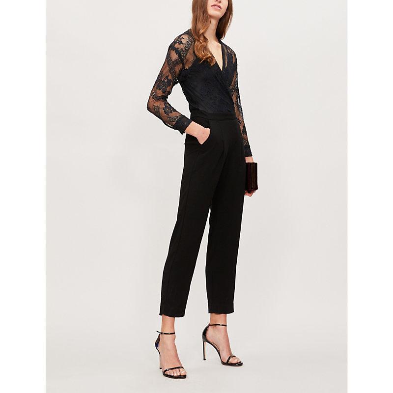 maje black jumpsuit