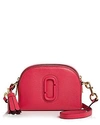Marc Jacobs Shutter Small Leather Crossbody In Peony/gold