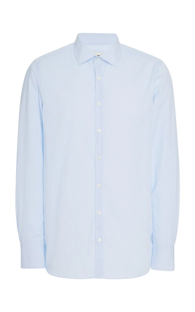 Salle Privée Curtis Slim-fit Cotton Shirt In Blue