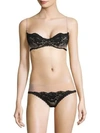 Stella Mccartney Bella Admiring Underwire Bra In Rose Black