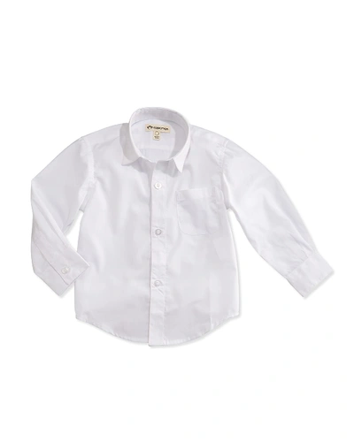 Appaman Kids' The Standard Poplin Shirt In White