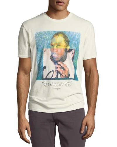 Elevenparis Men's Van Gogh Graphic T-shirt In White