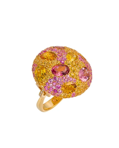 Margot Mckinney Jewelry 18k Gold & Stone Cookie Ring