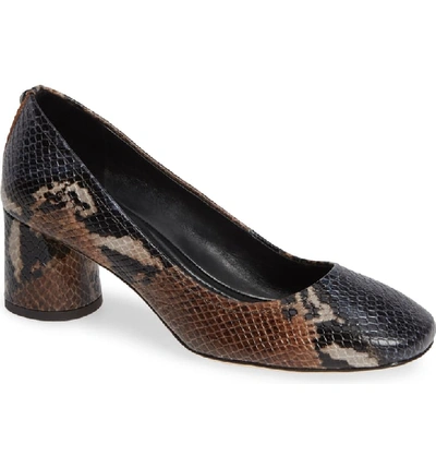 Donald J Pliner Women's Camy Column Block-heel Pumps In Printed Snake Leather