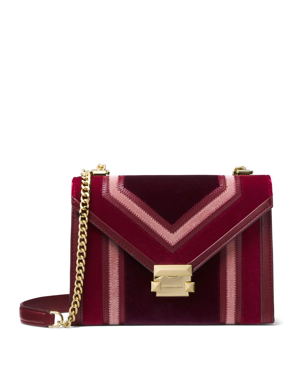 oxblood michael kors bag
