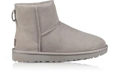 Ugg 'classic Mini Ii' Genuine Shearling Lined Boot In Seal Suede