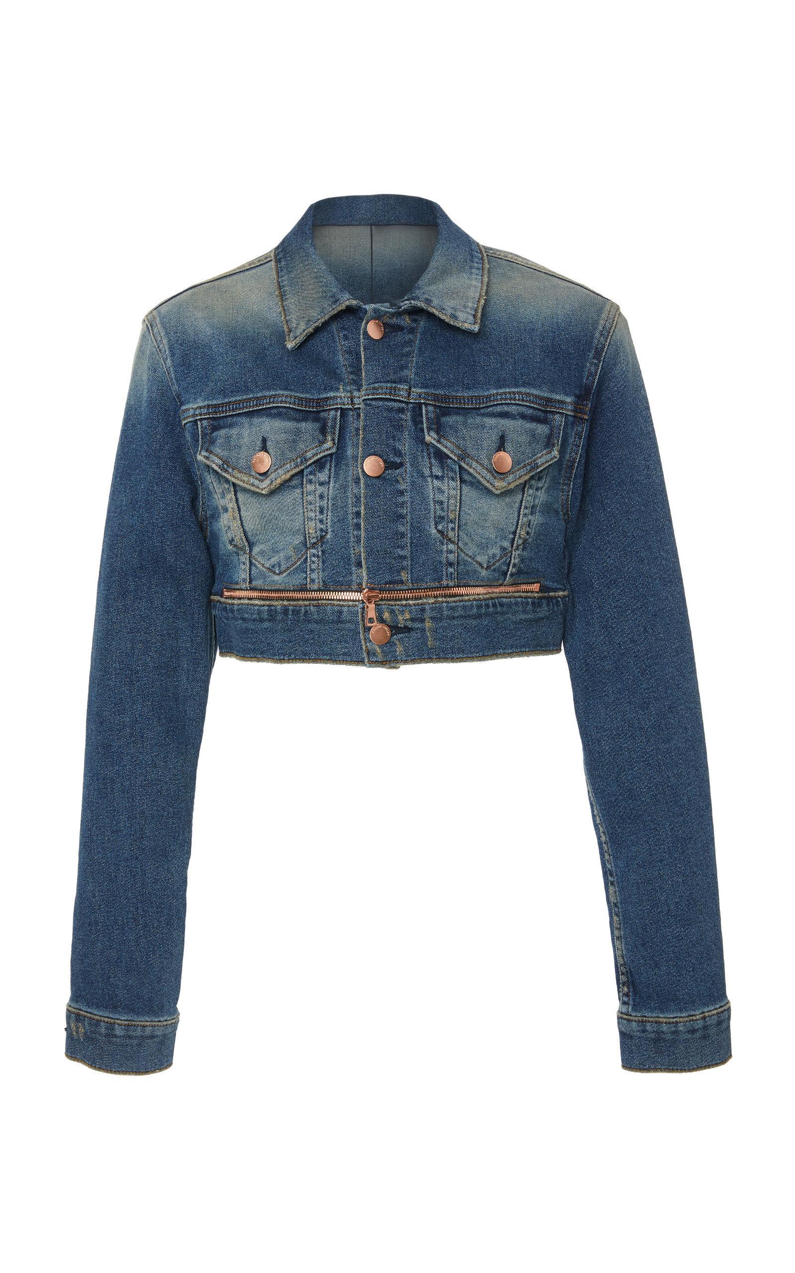 super cropped jean jacket