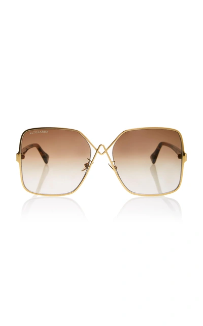 Altuzarra Sunglasses Oversized Square Sunglasses In Gold