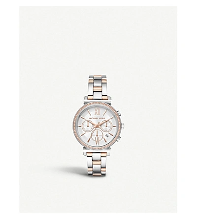 Michael Kors Mk6558 Sofie Two-tone Stainless Steel Chronograph