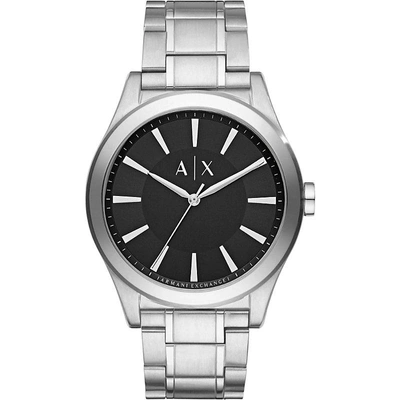 Armani Exchange Stainless Steel Bracelet Watch In Nero