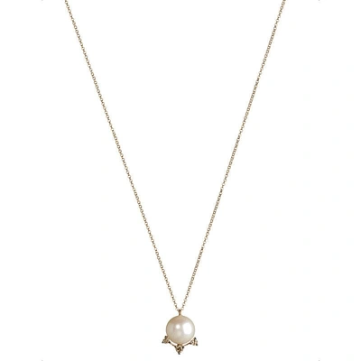 Annoushka Diamonds & Pearls 18ct Rose-gold Pendant In Nero