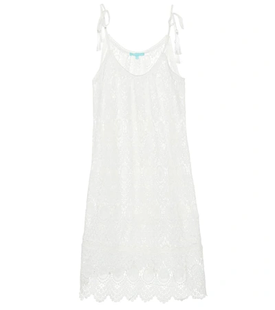 Melissa Odabash Ana Knitted Cotton Minidress In White