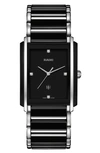 Rado R20613712 Integral Stainless Steel And Ceramic Watch In Black