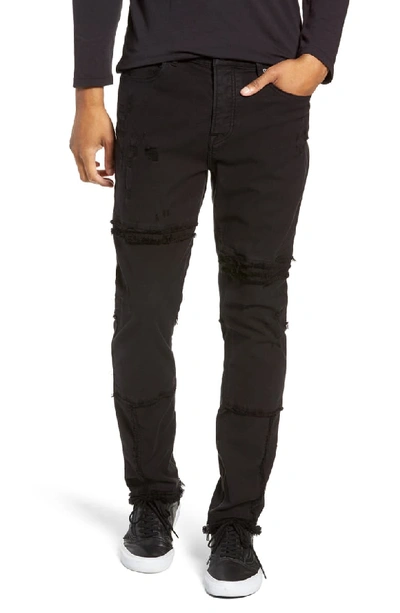 Hudson Men's Vaughn Skinny Ankle-zip Distressed Jeans In Farrell