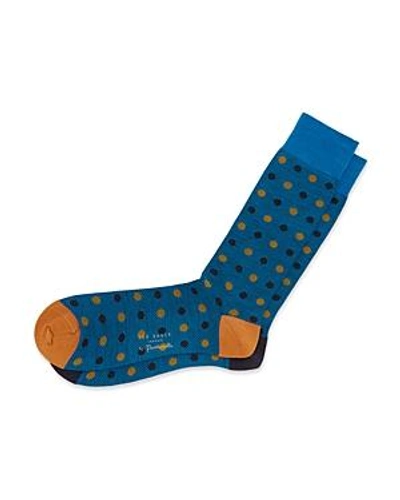 Ted Baker Porton Spot Socks In Blue