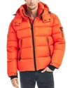 Sam Glacier Puffer Coat In Orange