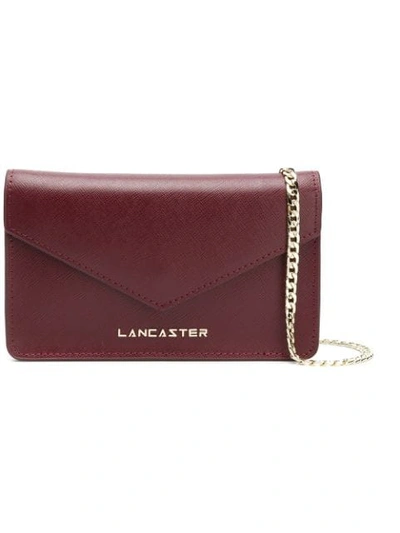 Lancaster Foldover Clutch Bag - Red