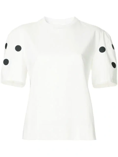 Paskal Polka Dot T-shirt In White/black