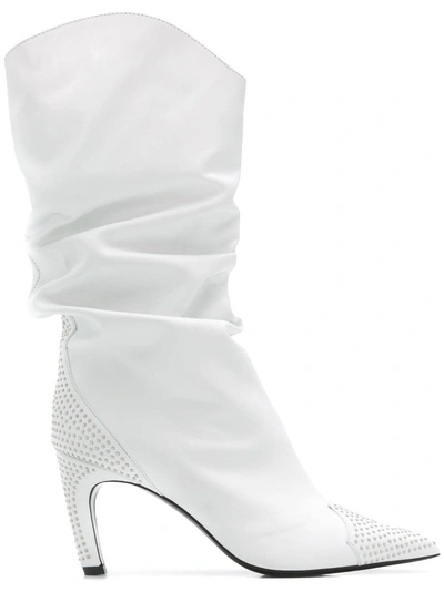 Aldo Castagna Mid-calf Boots - White