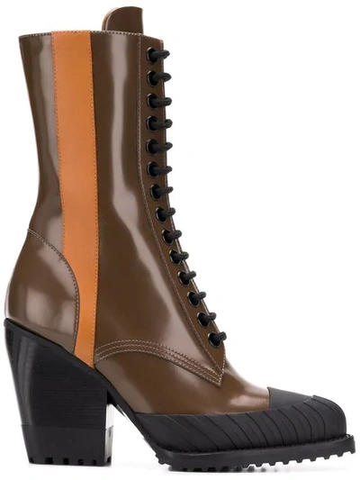Chloé Rylee Medium Boots In Brown