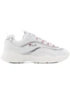 Fila Ray Low White Silver Leather Sneakers