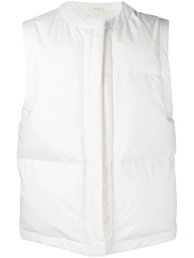 Jil Sander Padded Gilet In White