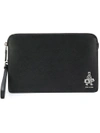 Prada Shopper Plaque Pouch - Black