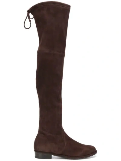 Stuart Weitzman Lowland Over-the-knee-boots In Hickory